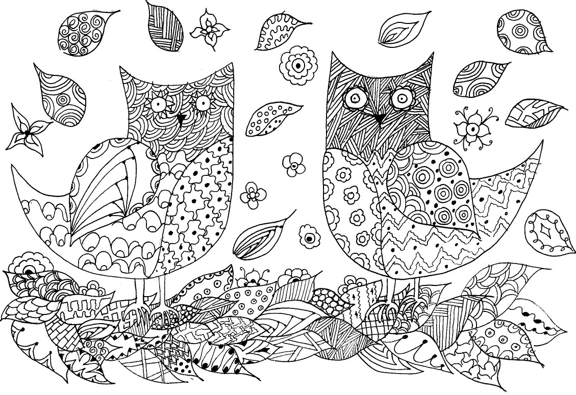 zentangle coloring pages of animals - photo #30